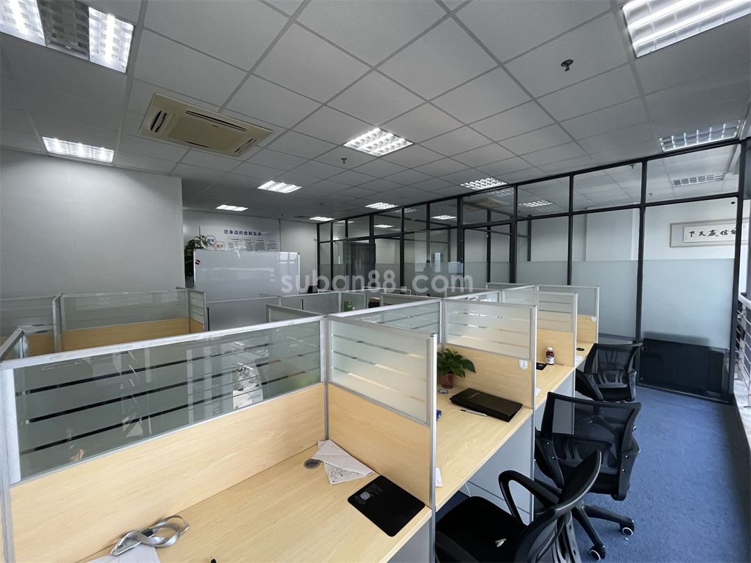 國裕大廈精裝帶玻璃隔斷 拎包辦公